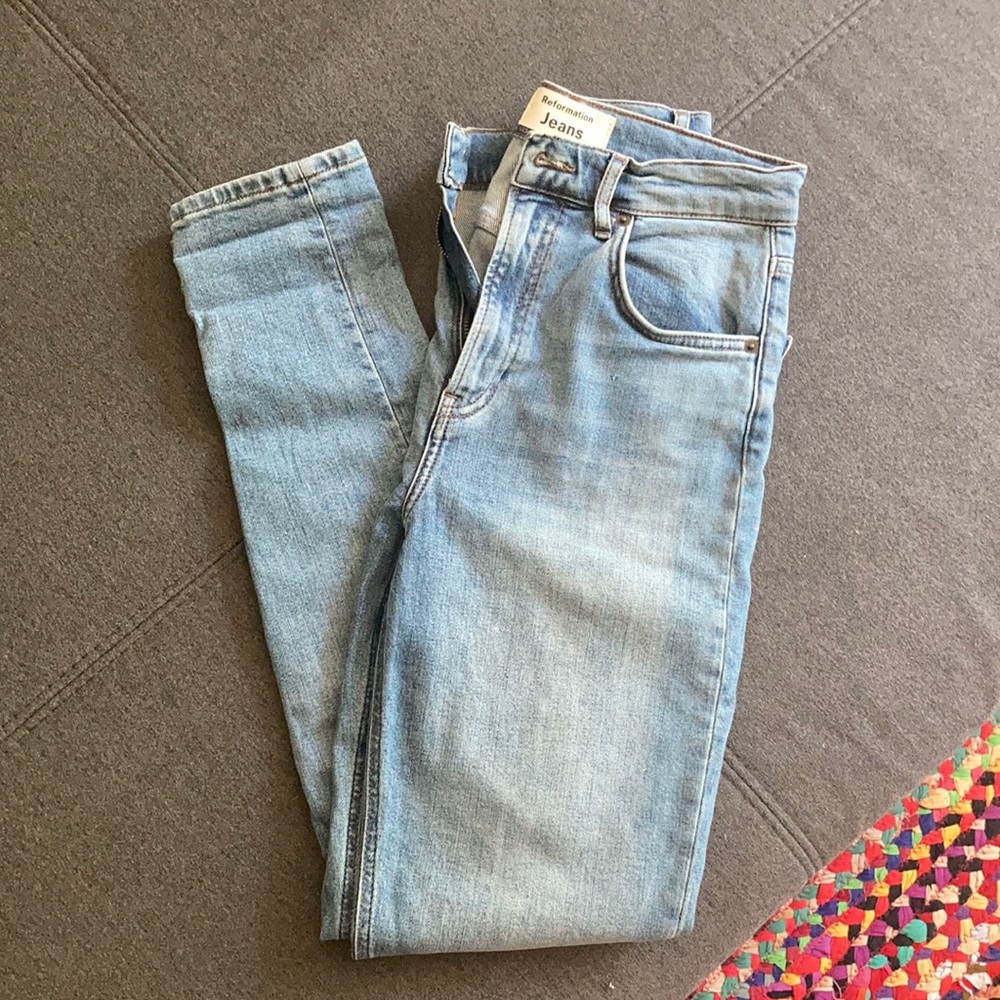 Reformation High-Waisted Skinny Jeans
